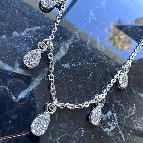 SILVER Jupiter Necklace ✶ Crystal Choker GIFT - Picture 2 of 4